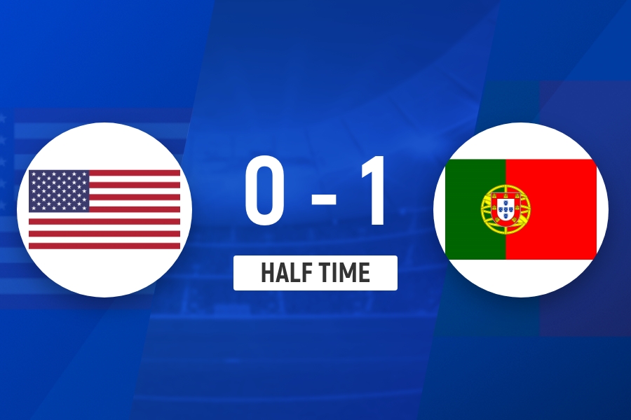 开云体育-半场-葡萄牙1-0美国 B费抽射造险+助攻特林康推射破门